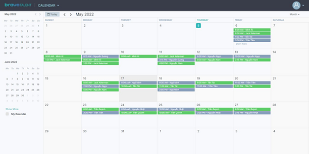 Manage calendar